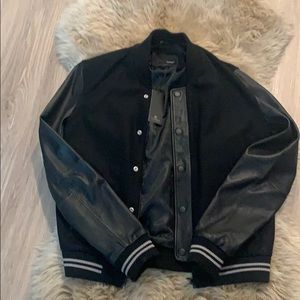 7 Diamonds Black Letterman Jacket